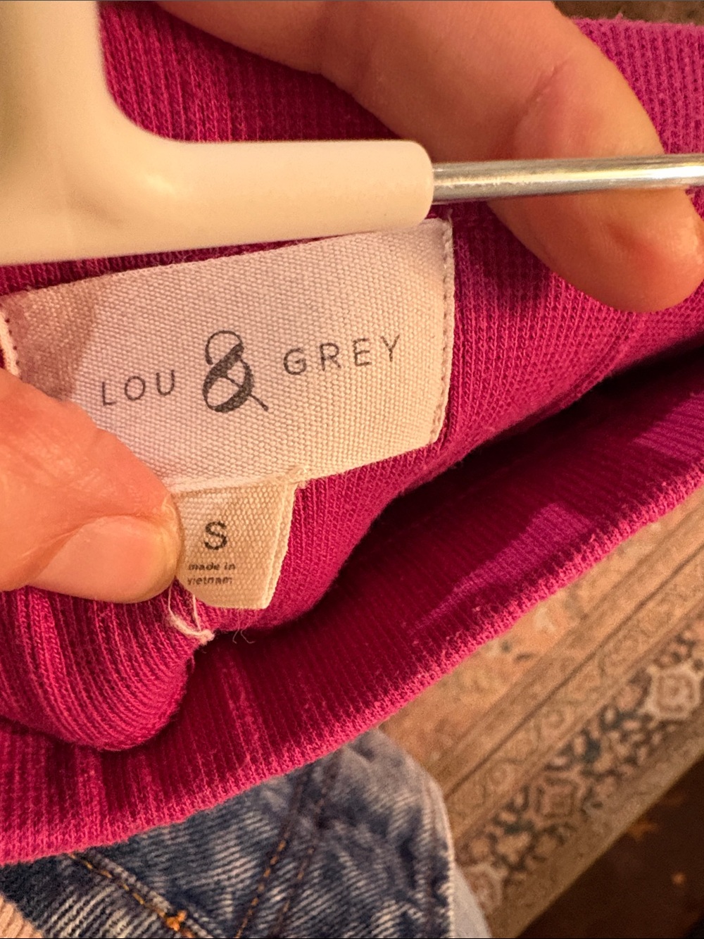 Lou & Grey Deep Magenta Drawstring Athletic Shorts - Picture 3 of 4